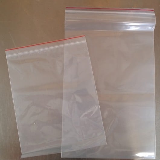 Plastic Ziplock bags